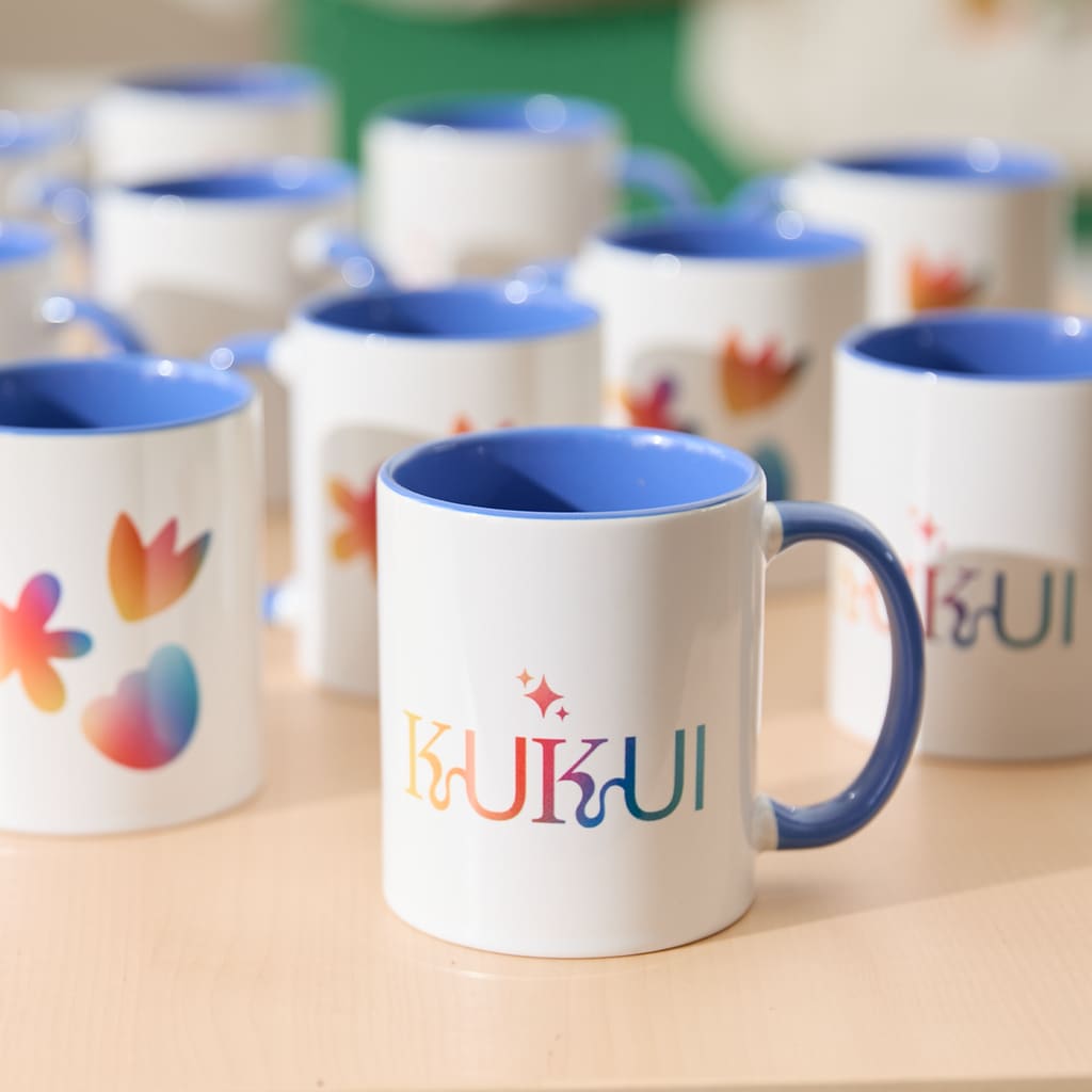 branded mug design idea with colored interior