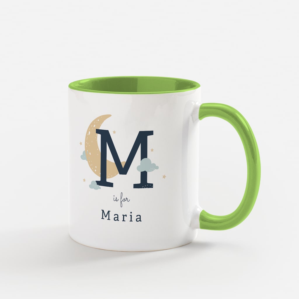 moon and stars personalized creative mug design idea