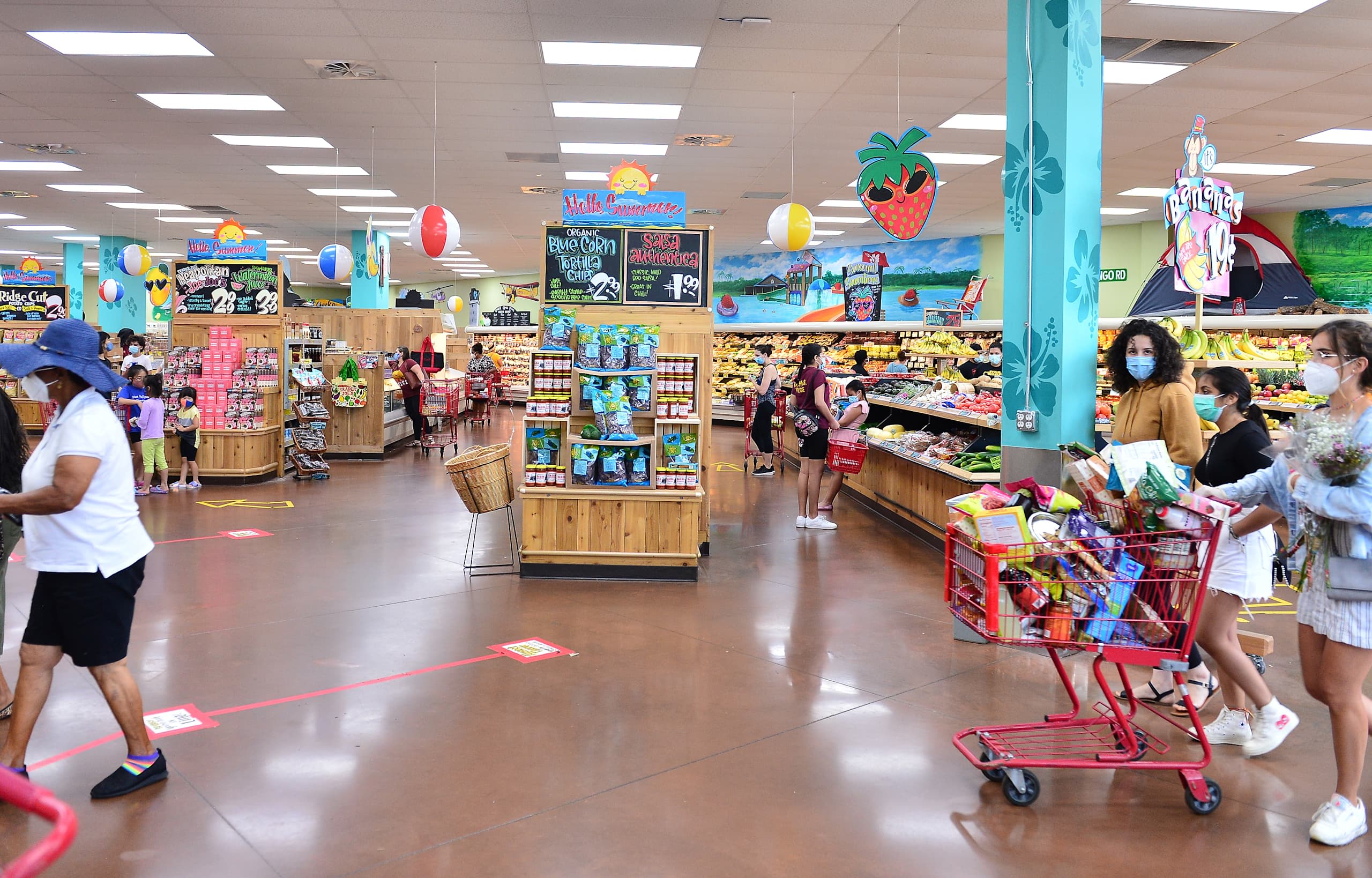 interior shot of a Trader Joe&rsquo;s store