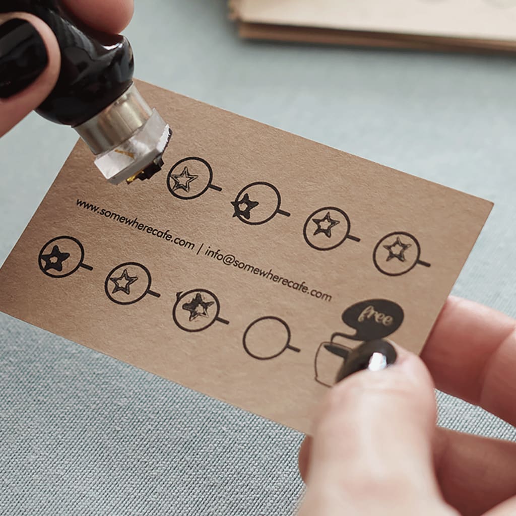 Loyalty business cards for hospitality