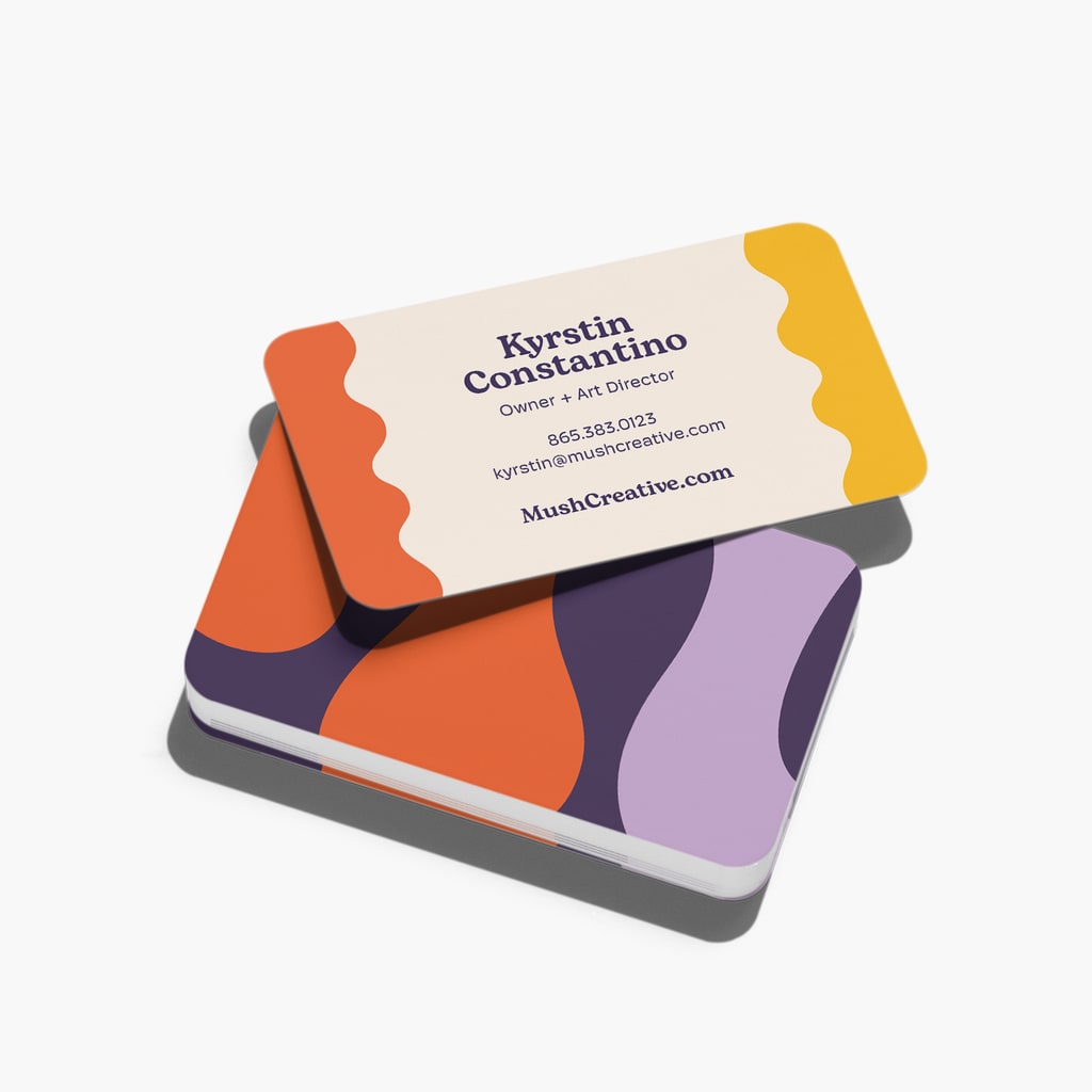 domain name on business card designing website