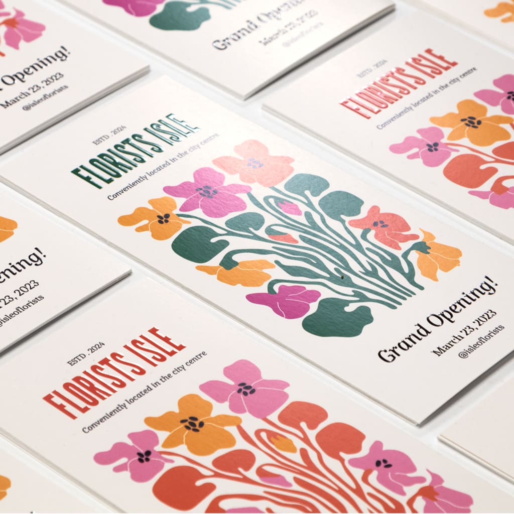 Custom flyers for a small business