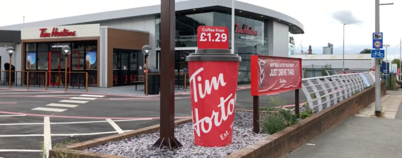 3D sculpture outdoor sign.