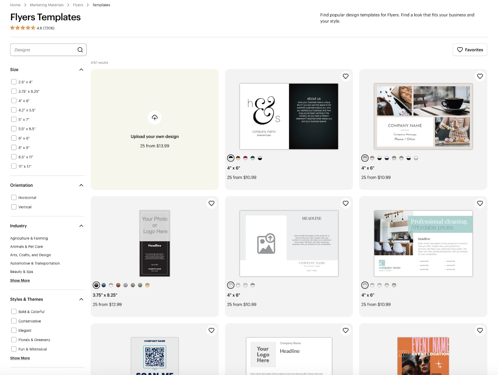 How to make a flyer on VistaPrint.