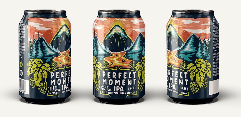 Perfect Moment craft beer can.