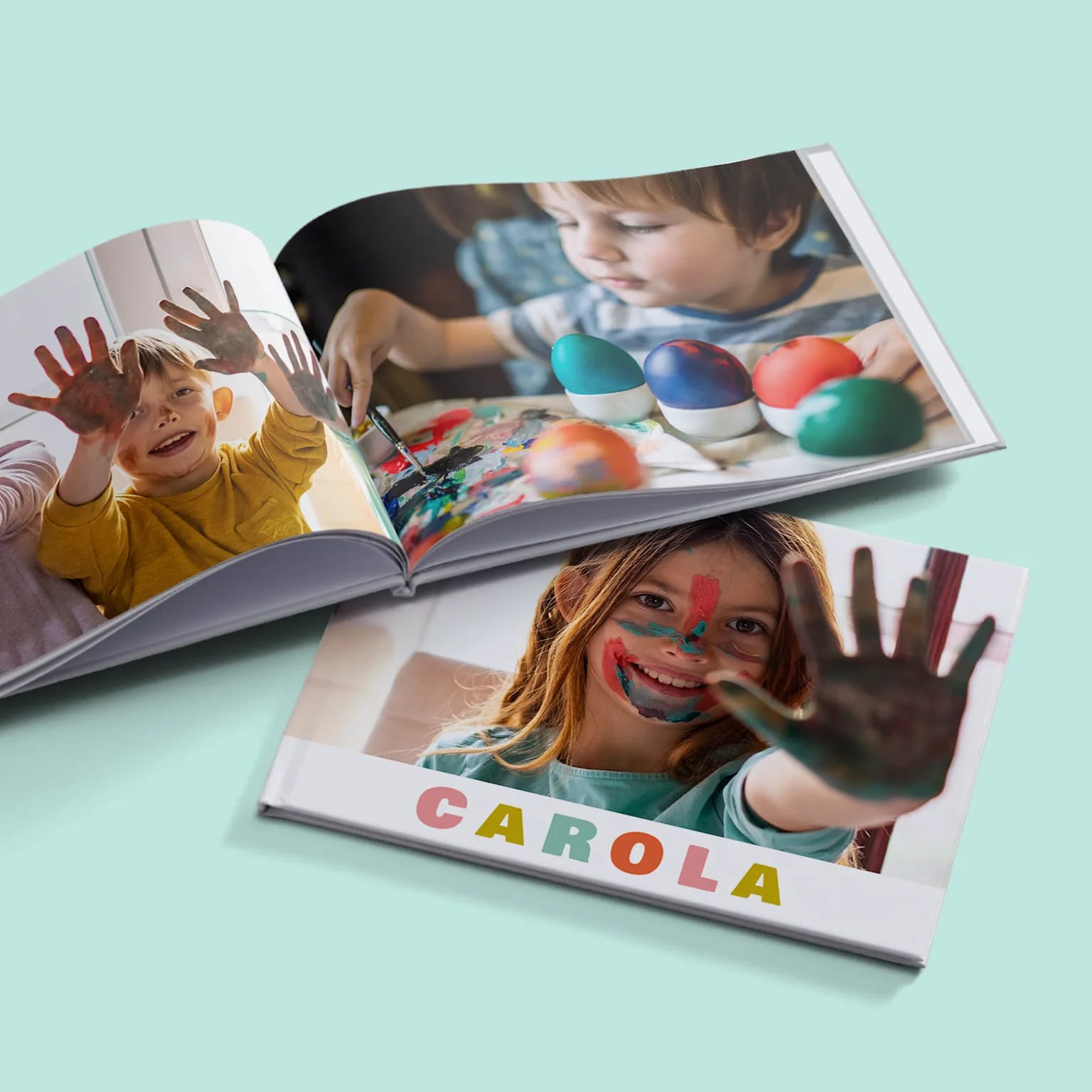 Custom photo book as a Mother’s Day gift idea.