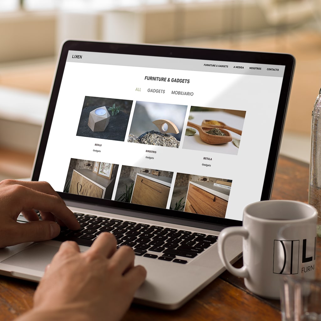 Products featured on a website, a good pair with an Etsy shop.