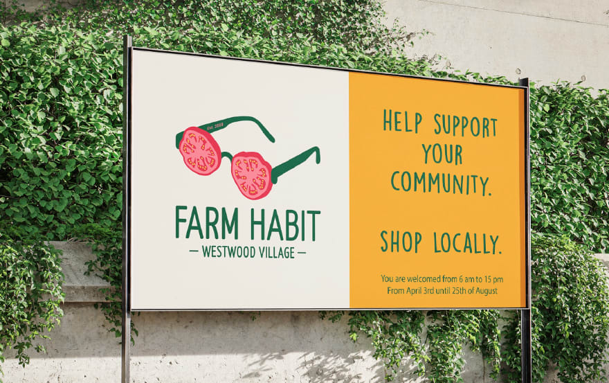 A large sign with a bold, readable font