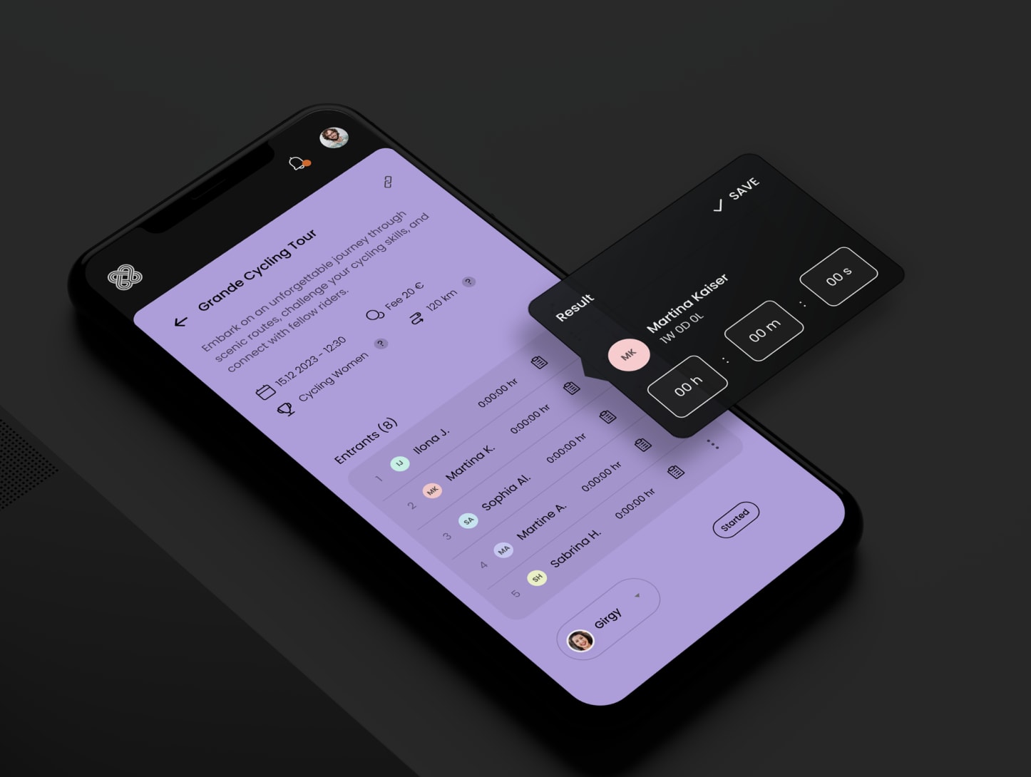 Responsive mobile screen design examples