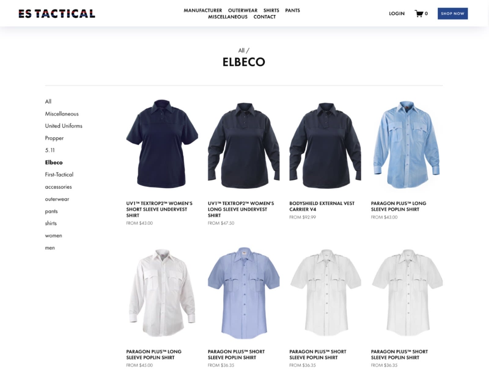 E-commerce website product page with shopping cart.