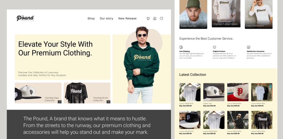 Online clothing store