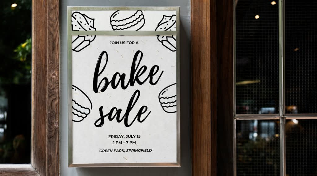 An example of a business poster