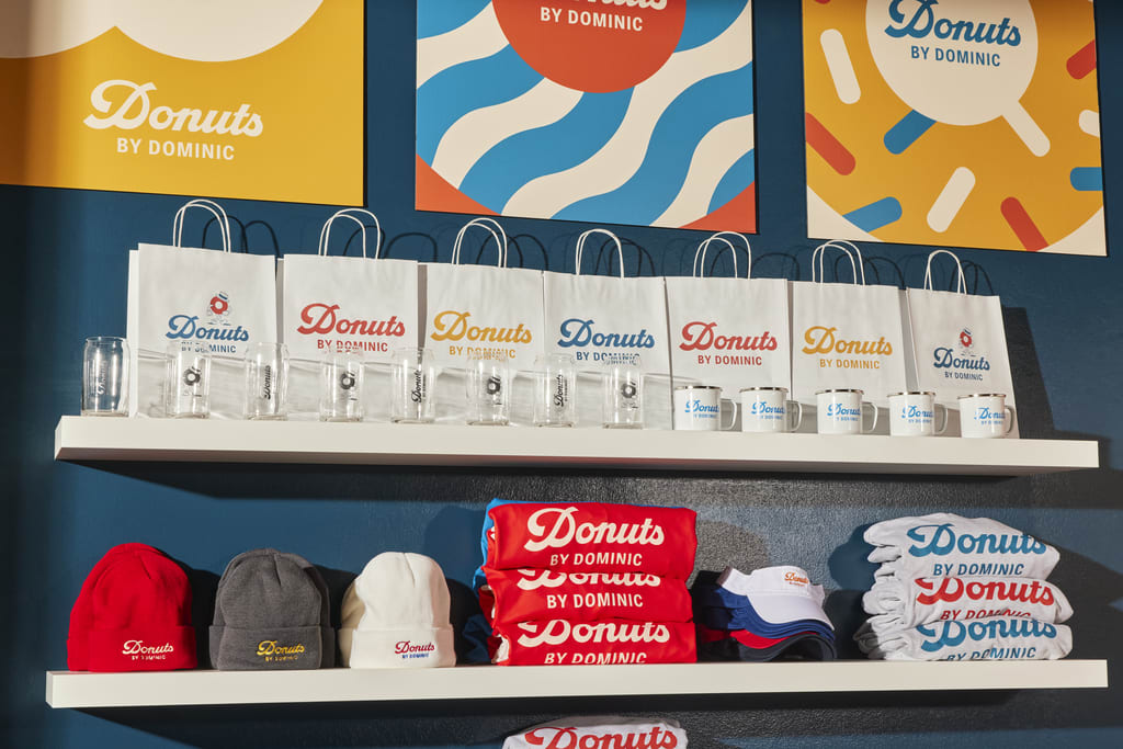 Donuts by Dominic store merchandise illustrating brand authenticity