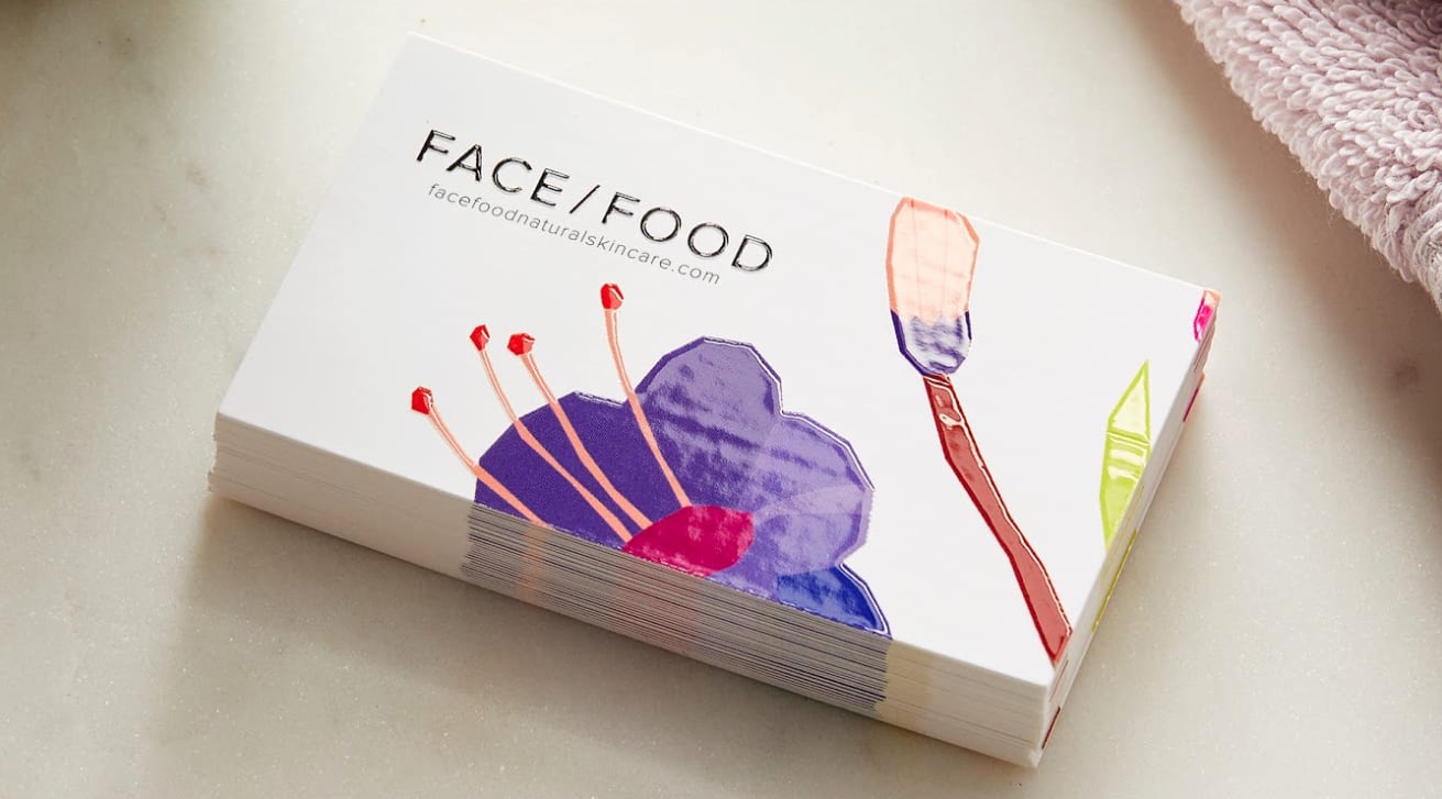 An example of a business card
