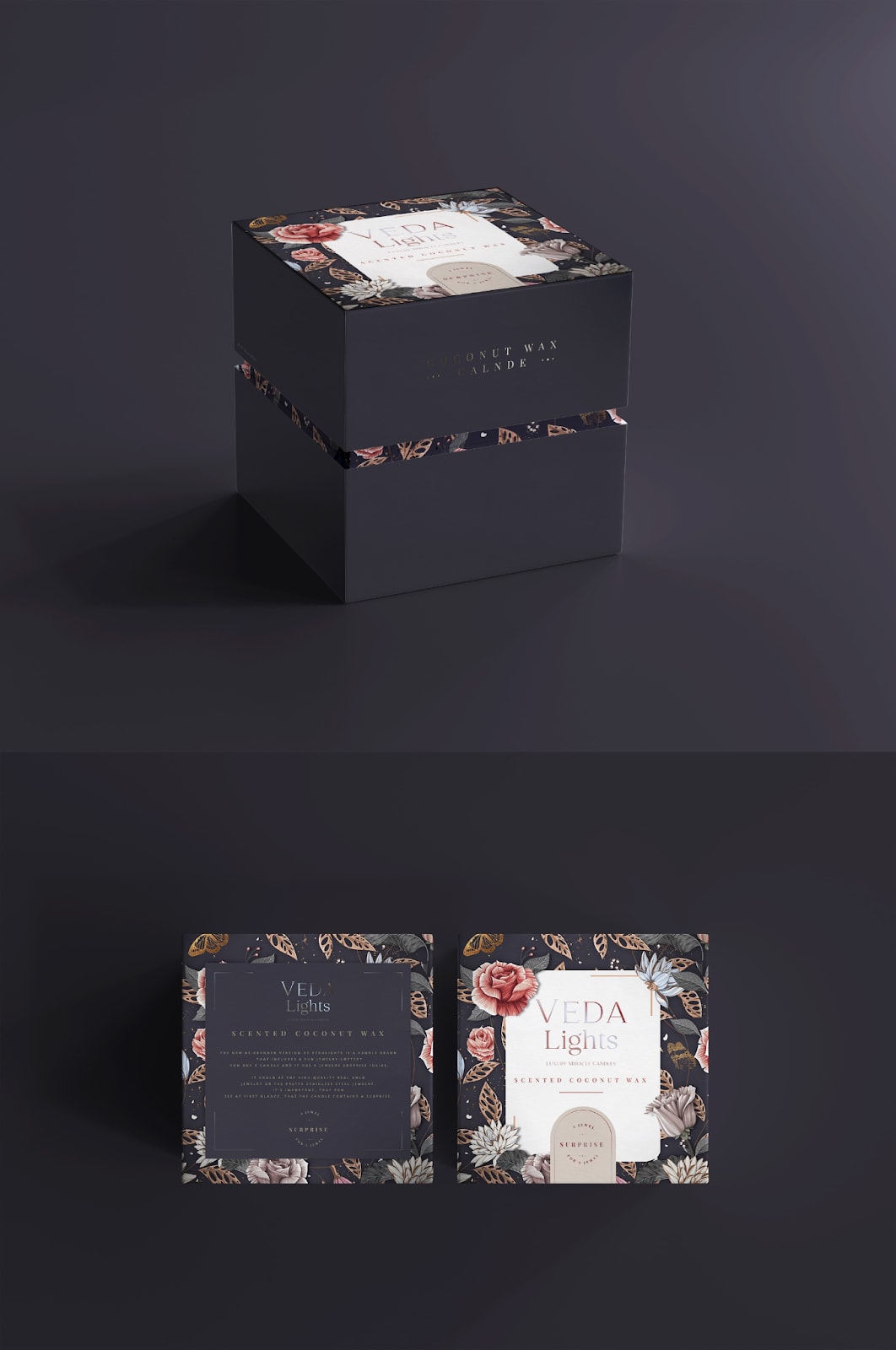 Packaging design for a premium product.