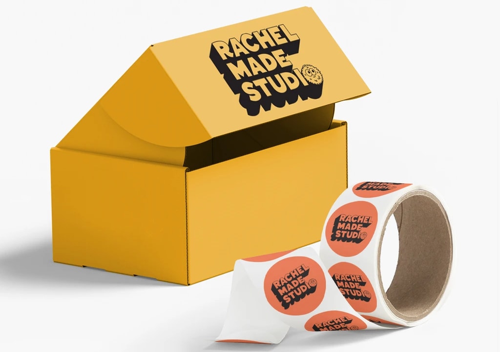 Design de packaging sign&eacute; Rachel Made Studio