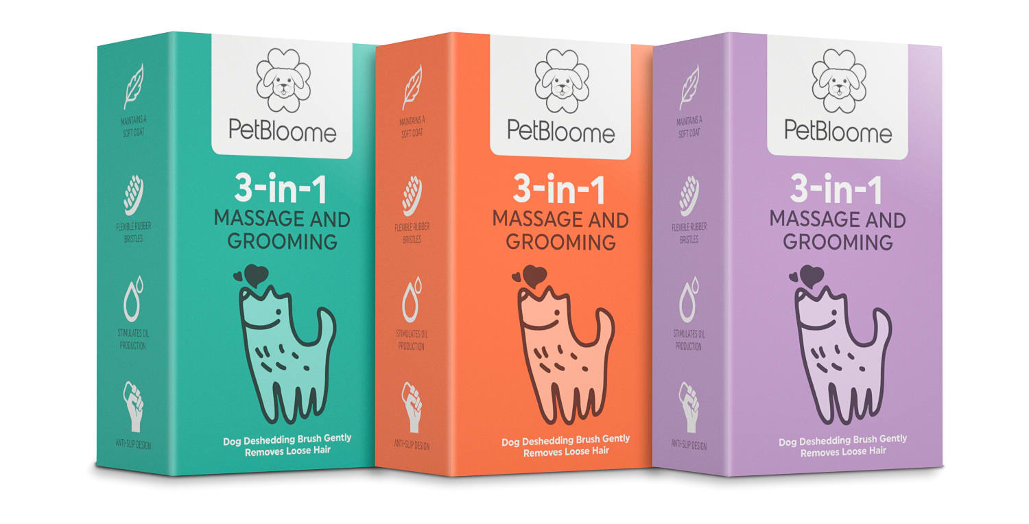 Brand packaging with the logo displayed at the front of the packaging.