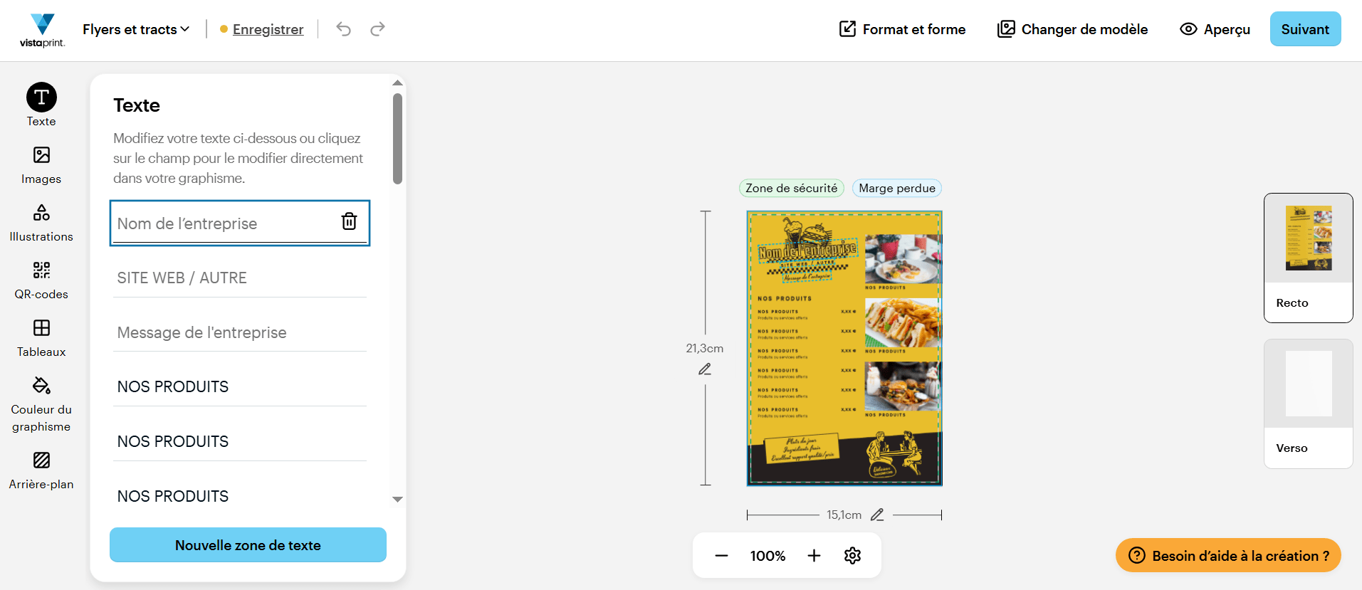 Comment créer un flyer sur VistaPrint.