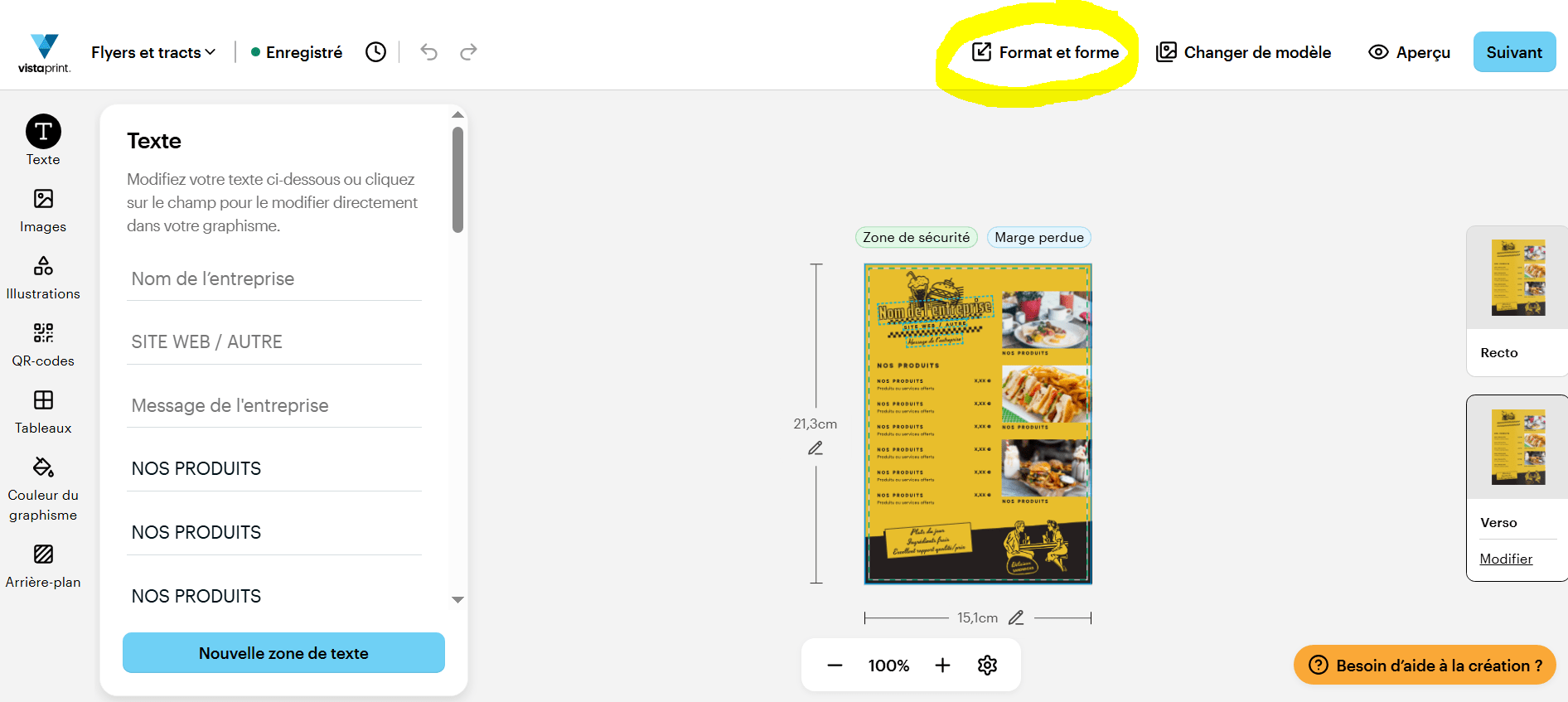Comment créer un flyer sur VistaPrint.