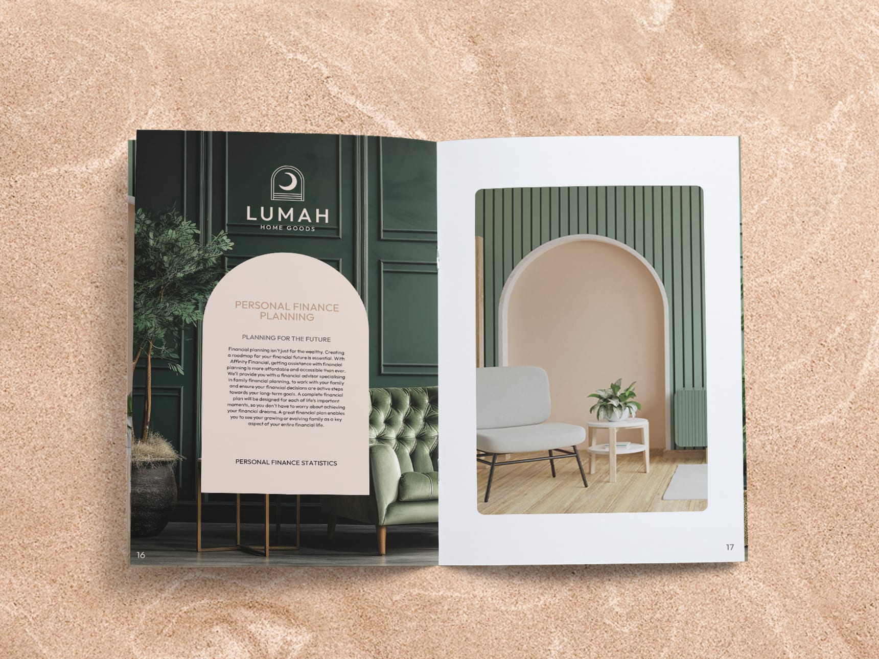 Principles of visual hierarchy applied to booklet design