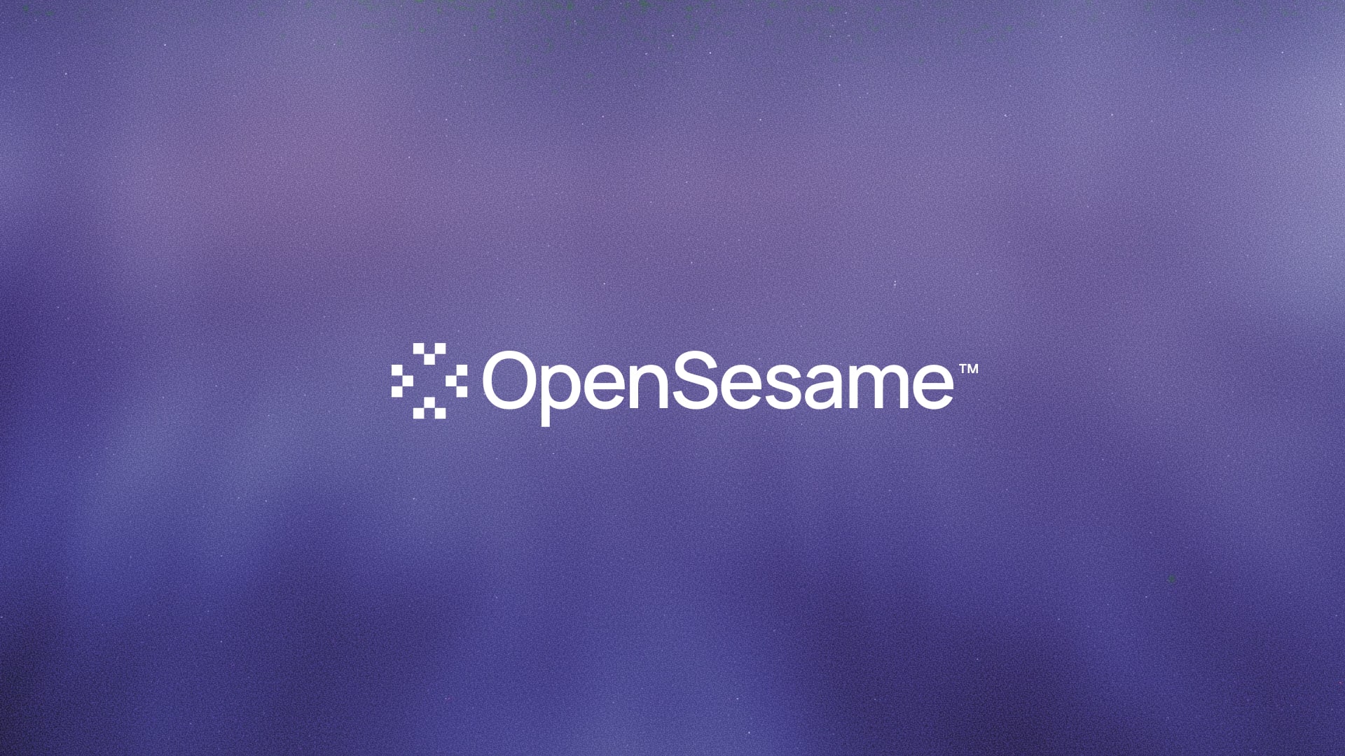 Pixelated logo over faded textured background