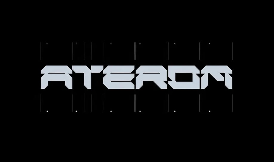 Pixelated wordmark logo