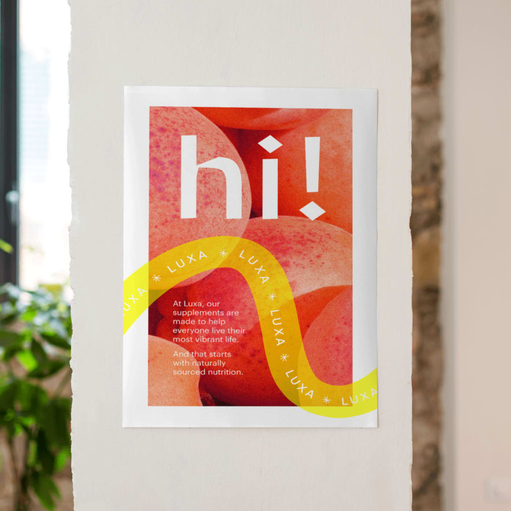 Bold supplement brand poster