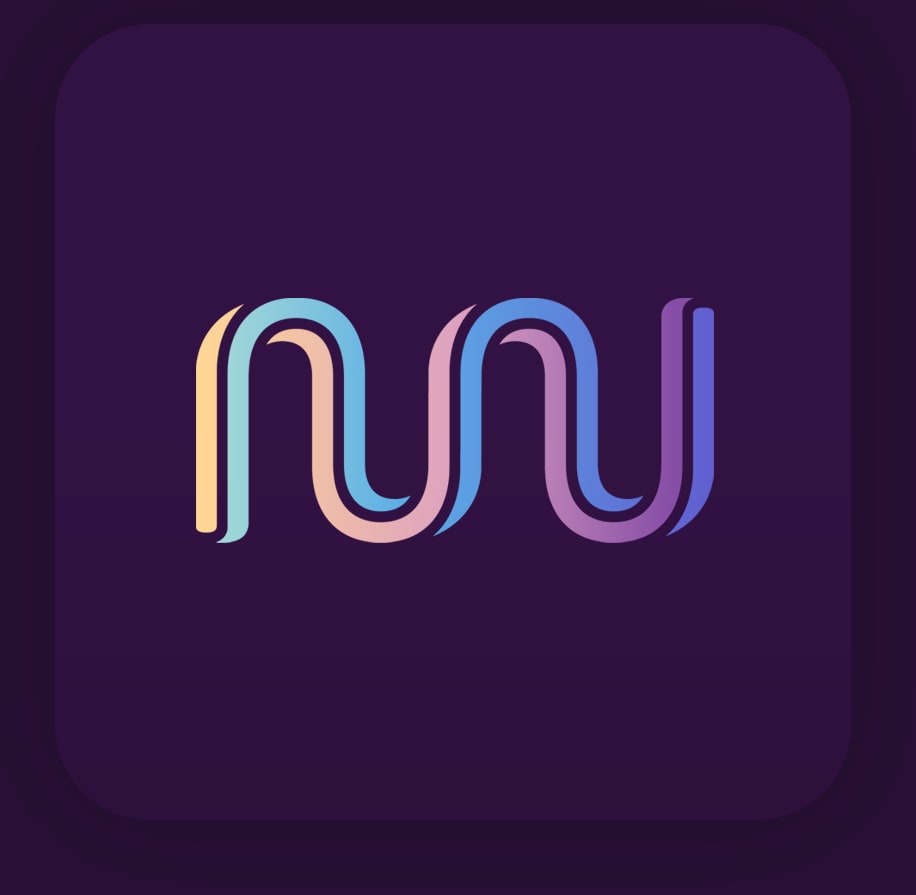 squiggle line logo in at atmospheric gradient