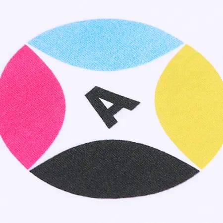 An example of direct-to-garment printing