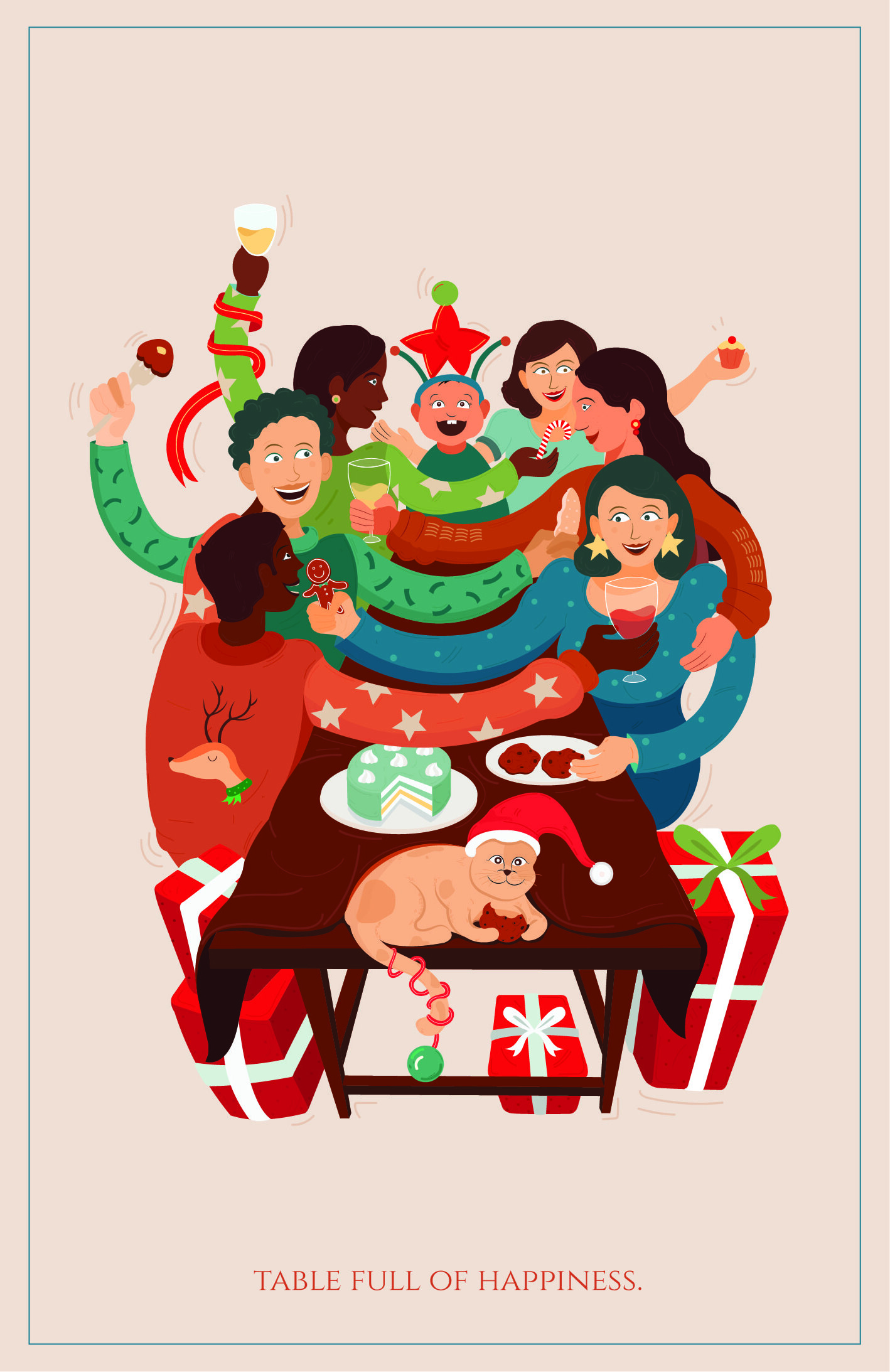 Holiday Cards with Illustrations