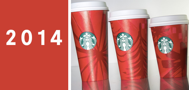 Celebrating 25 years of Starbucks (mostly) red holiday cups