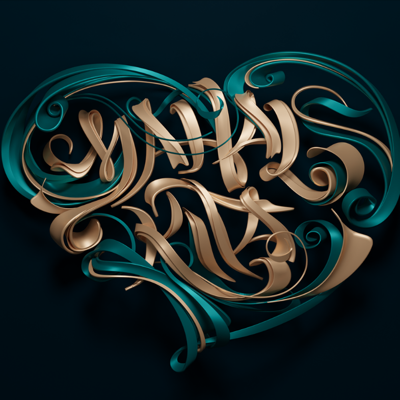 An example of the 3D hyper-surrealism 2024 design trend