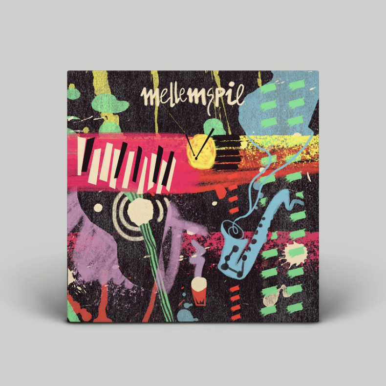 An example of the cluttercore 2024 graphic design trend