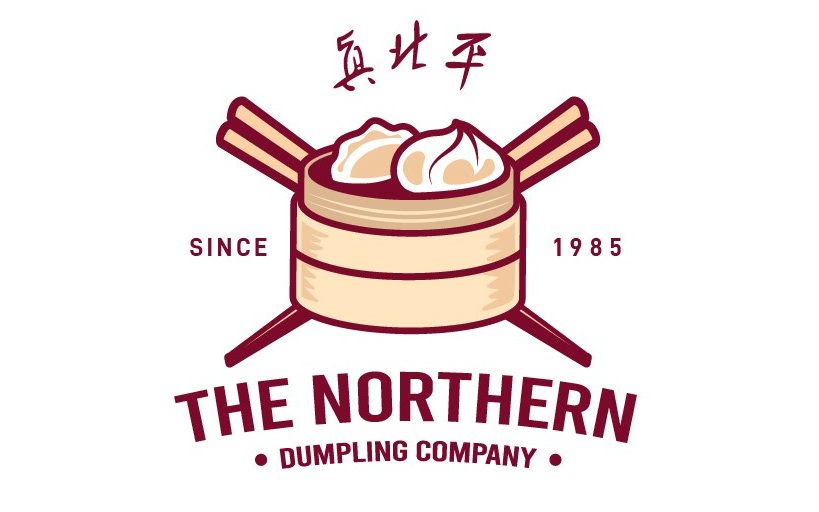Font design with vintage curved baselines for a restaurant logo]