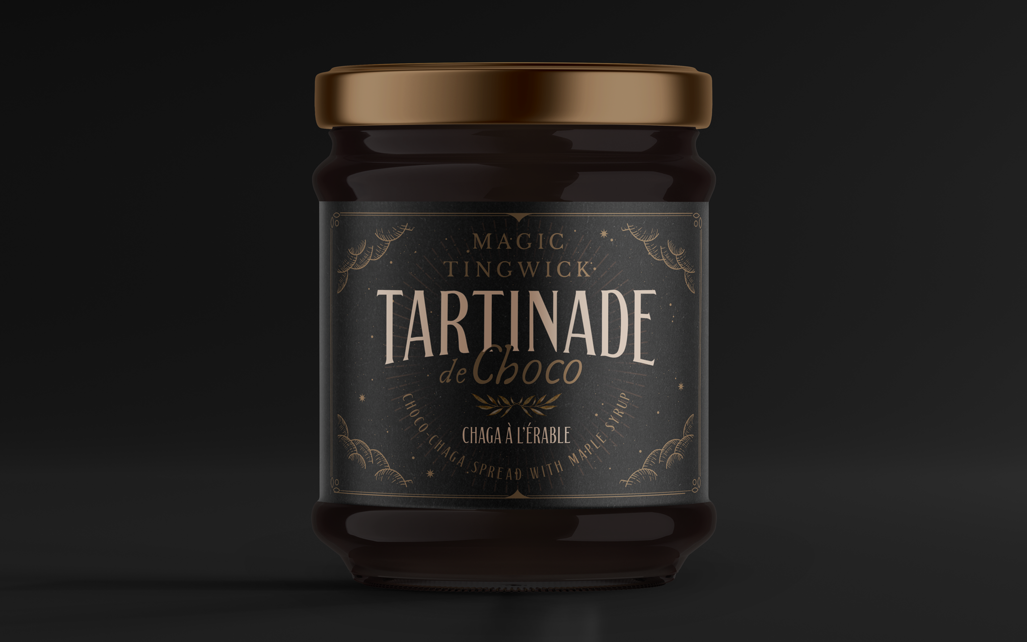 Font design with vintage curved baselines for food packaging