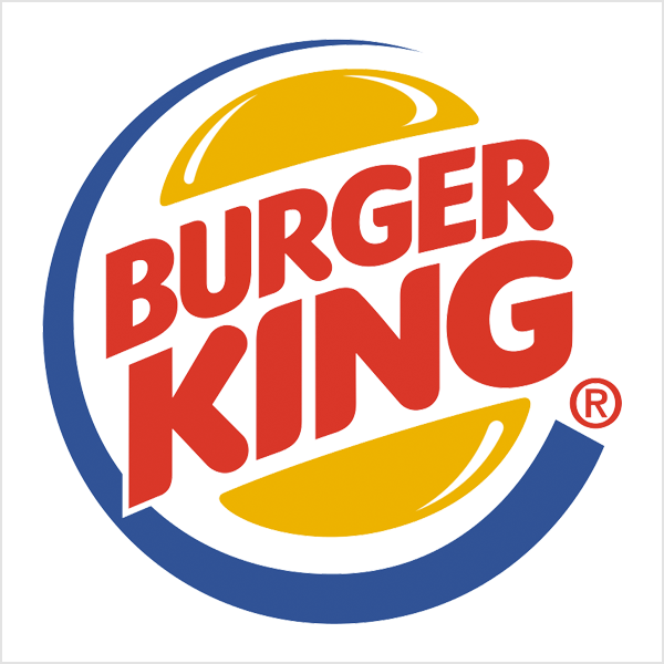 Infamous Burger king logo in red, yellow and blue