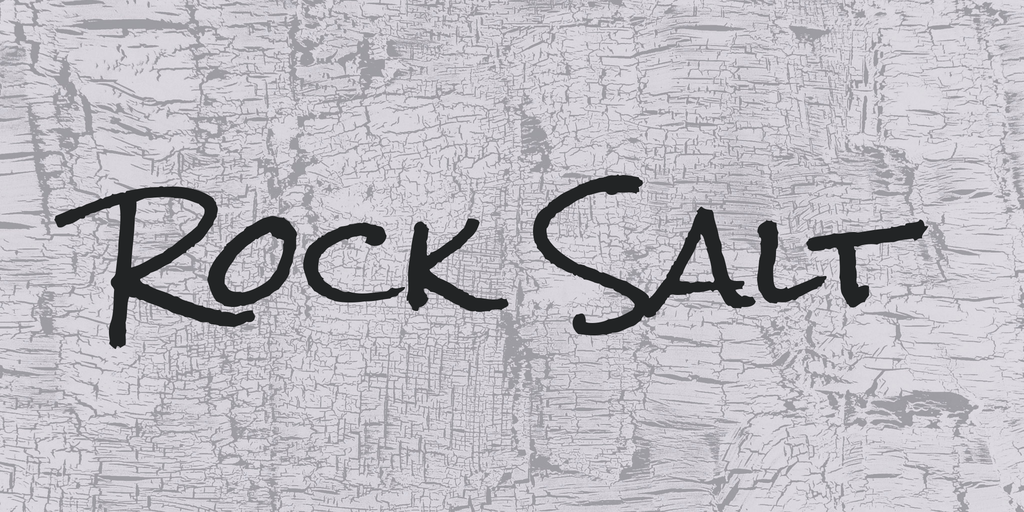 rock salt font logo