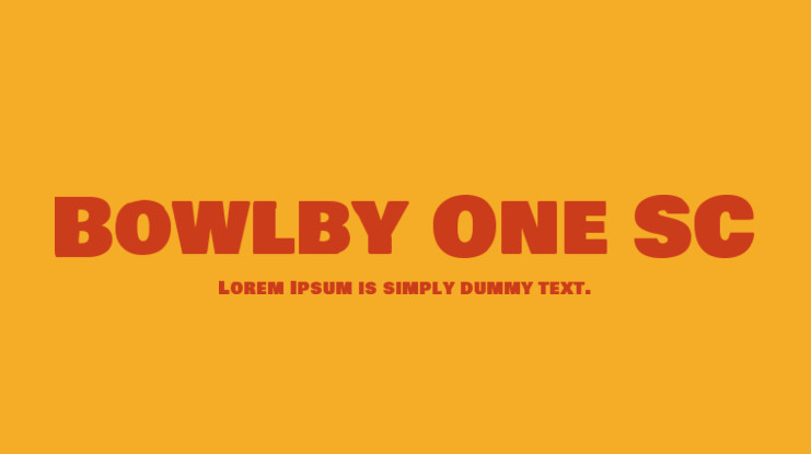 bowlby one sc font logo