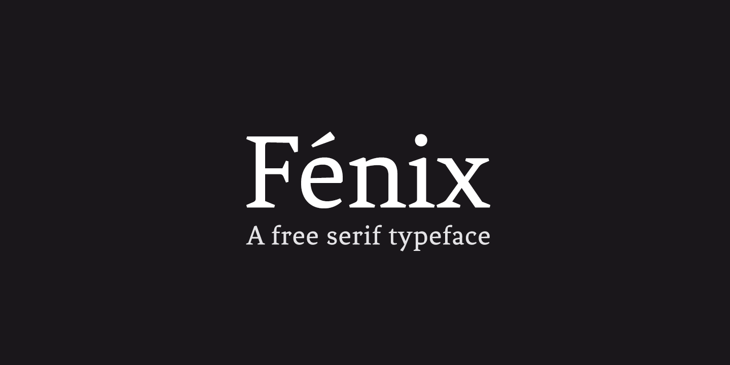 fenix logo font