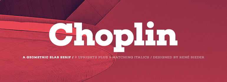 choplin logo font