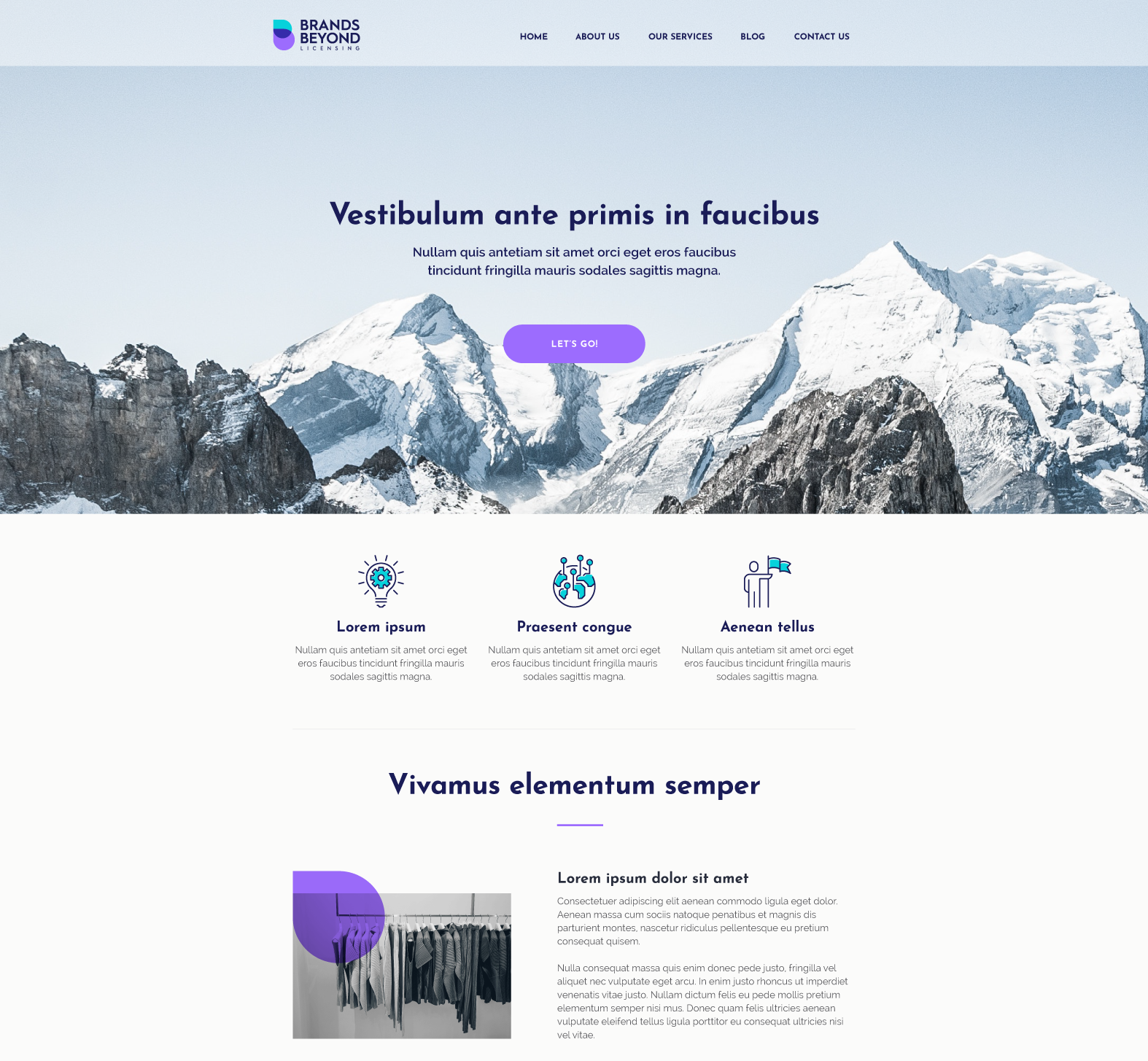 A modern geometric logo design sized for a website header