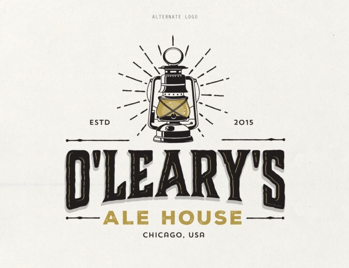 Food branding logo: O’Leary’s Ale House