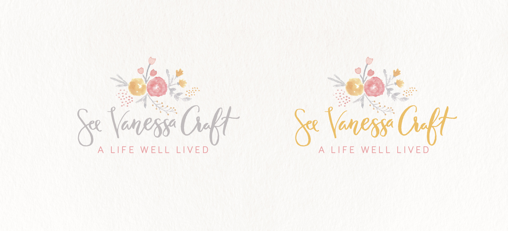 watercolor flower logo