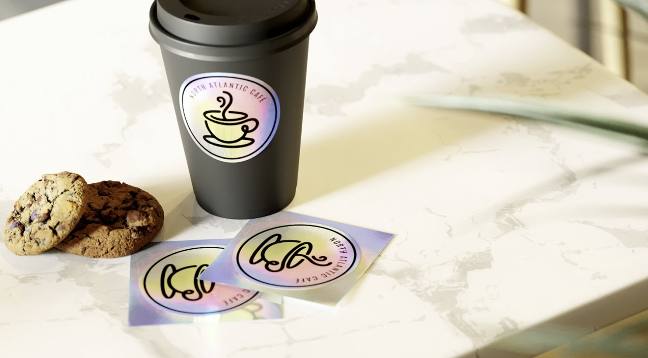Glossy-finish stickers