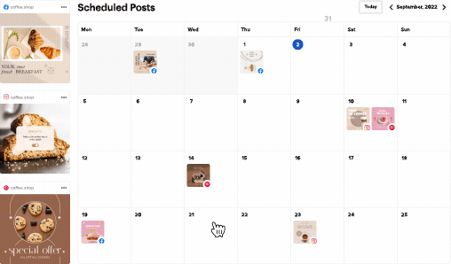 VistaCreate Social Media Scheduler