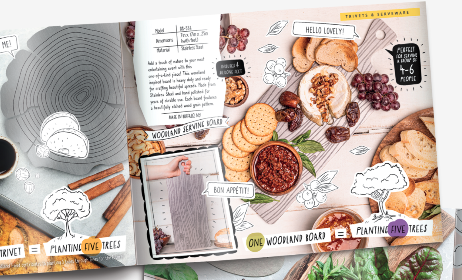 brochure example with illustrations