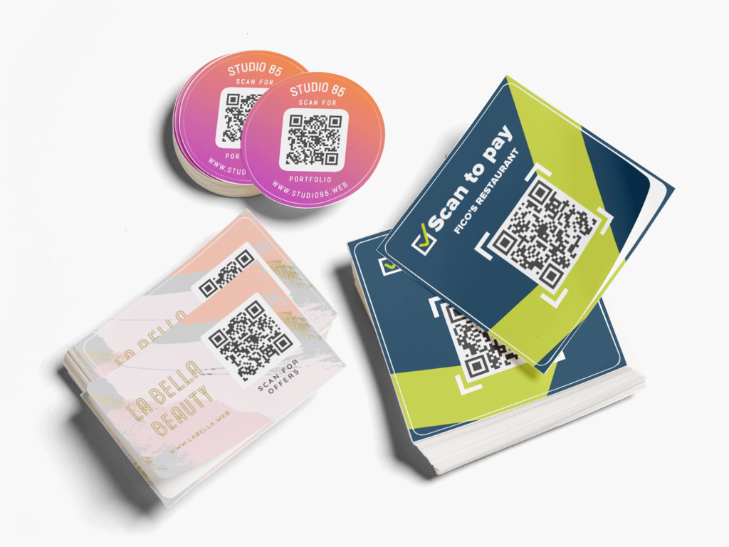 Unique sticker idea that uses QR codes