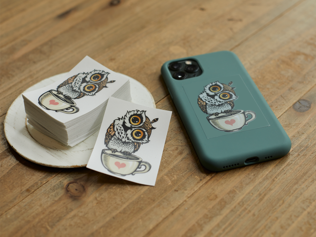 Transparent sticker idea to go on your phone