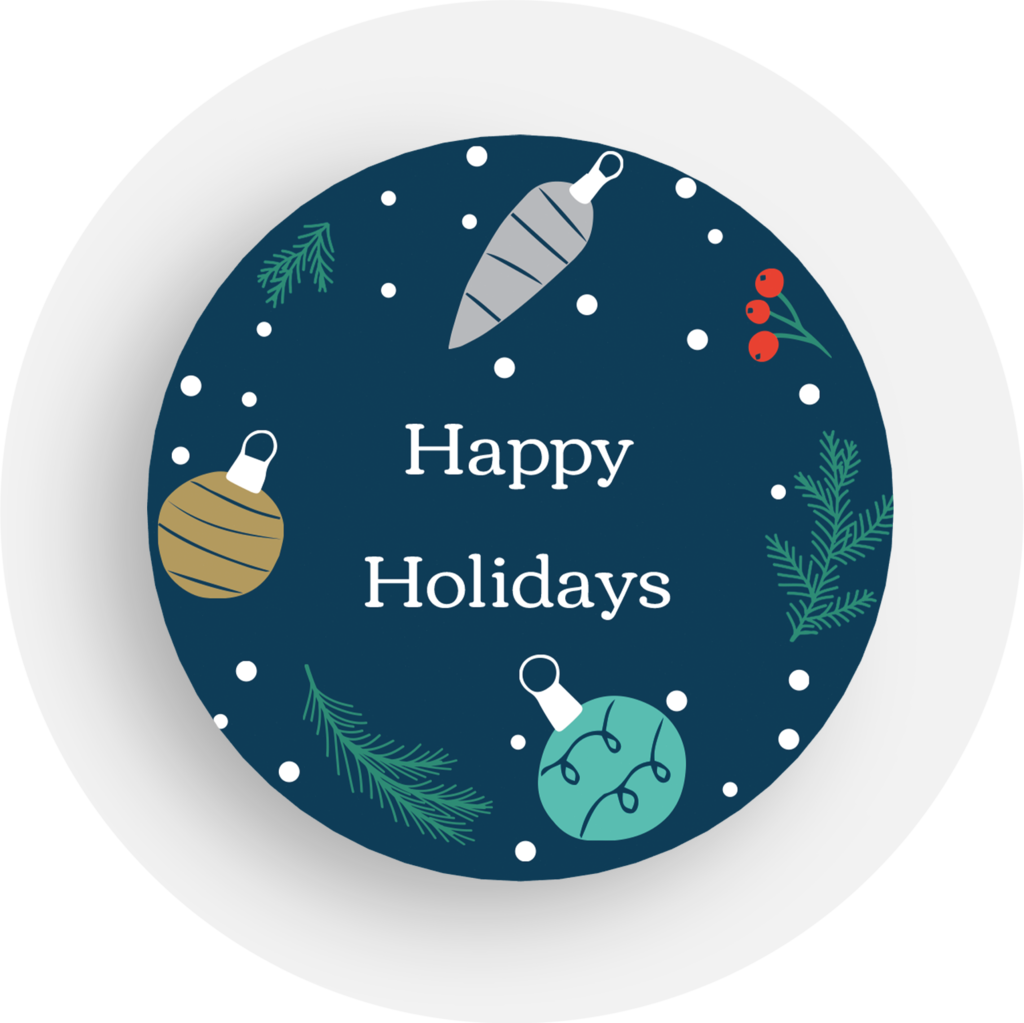 Holiday sticker idea