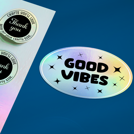 Holographic sticker idea
